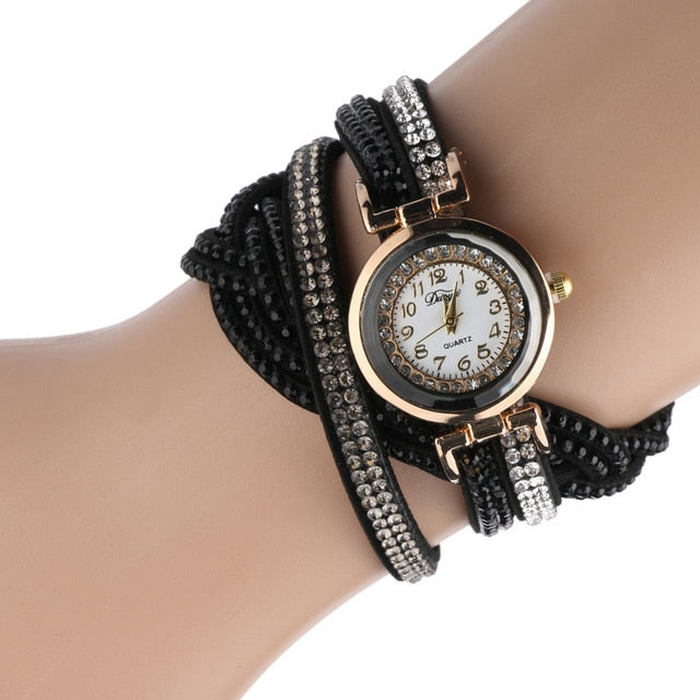 Fashion Women Watches Simple Romantic Crystal Gold Quartz Watch Bracelet Women's Wrist Watch Dress relogio feminino reloj mujer%