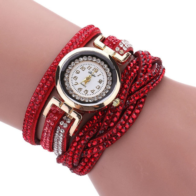 Fashion Women Watches Simple Romantic Crystal Gold Quartz Watch Bracelet Women's Wrist Watch Dress relogio feminino reloj mujer%