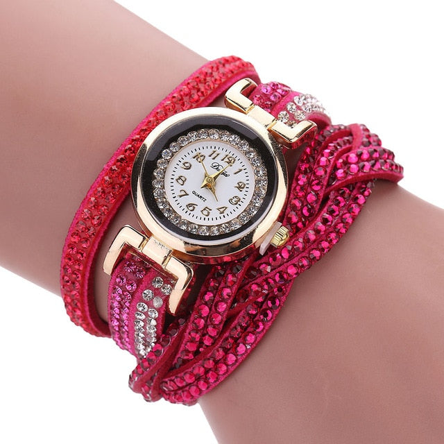 Fashion Women Watches Simple Romantic Crystal Gold Quartz Watch Bracelet Women's Wrist Watch Dress relogio feminino reloj mujer%