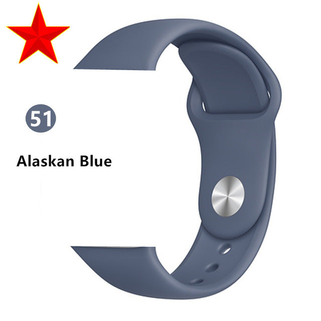 Strap for apple watch band correa apple watch 42mm 44mm 38 mm 40mm iwatch series 5 4 3 2 1 silicone pulseira bracelet watchband