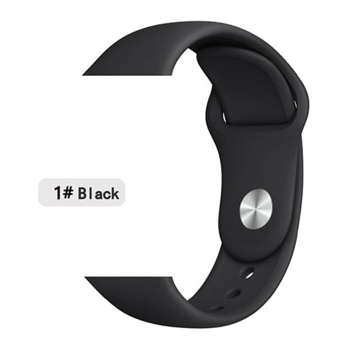 Strap for apple watch band correa apple watch 42mm 44mm 38 mm 40mm iwatch series 5 4 3 2 1 silicone pulseira bracelet watchband