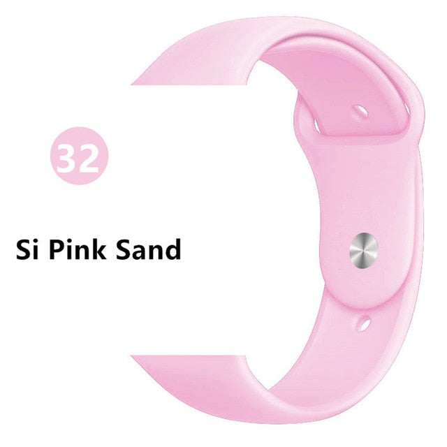 Strap for apple watch band correa apple watch 42mm 44mm 38 mm 40mm iwatch series 5 4 3 2 1 silicone pulseira bracelet watchband