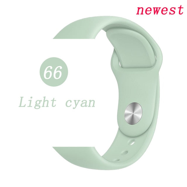 Strap for apple watch band correa apple watch 42mm 44mm 38 mm 40mm iwatch series 5 4 3 2 1 silicone pulseira bracelet watchband