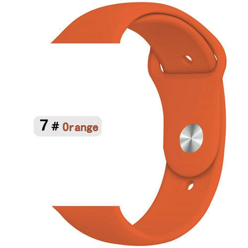 Strap for apple watch band correa apple watch 42mm 44mm 38 mm 40mm iwatch series 5 4 3 2 1 silicone pulseira bracelet watchband