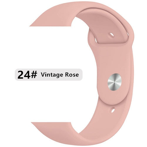 Strap for apple watch band correa apple watch 42mm 44mm 38 mm 40mm iwatch series 5 4 3 2 1 silicone pulseira bracelet watchband