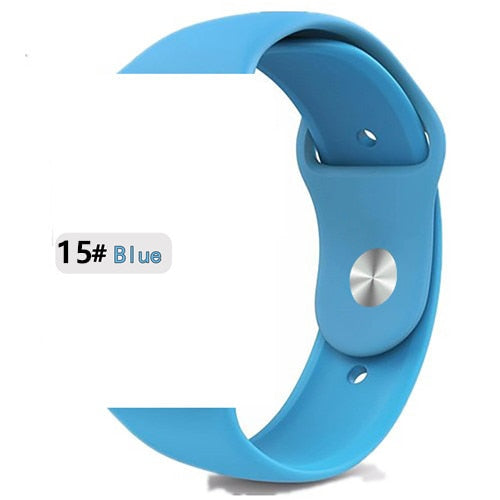 Strap for apple watch band correa apple watch 42mm 44mm 38 mm 40mm iwatch series 5 4 3 2 1 silicone pulseira bracelet watchband