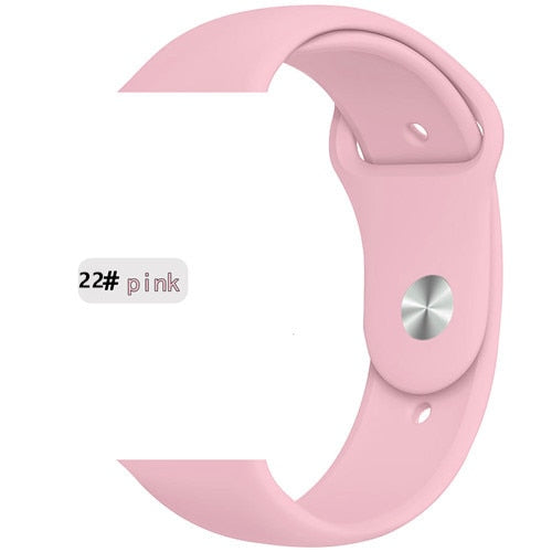 Strap for apple watch band correa apple watch 42mm 44mm 38 mm 40mm iwatch series 5 4 3 2 1 silicone pulseira bracelet watchband