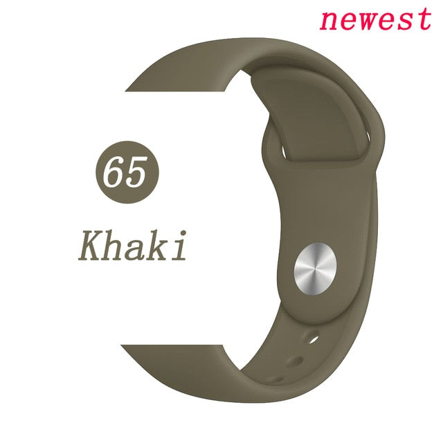 Strap for apple watch band correa apple watch 42mm 44mm 38 mm 40mm iwatch series 5 4 3 2 1 silicone pulseira bracelet watchband