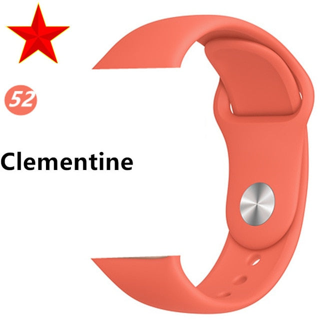 Strap for apple watch band correa apple watch 42mm 44mm 38 mm 40mm iwatch series 5 4 3 2 1 silicone pulseira bracelet watchband