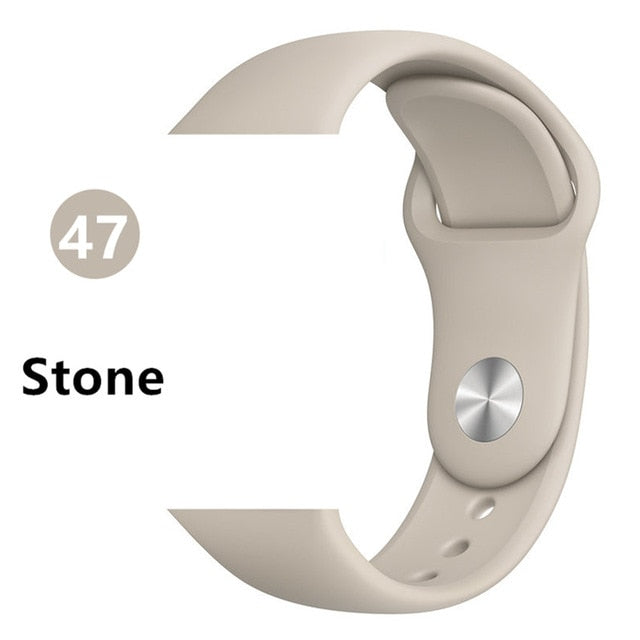 Strap for apple watch band correa apple watch 42mm 44mm 38 mm 40mm iwatch series 5 4 3 2 1 silicone pulseira bracelet watchband