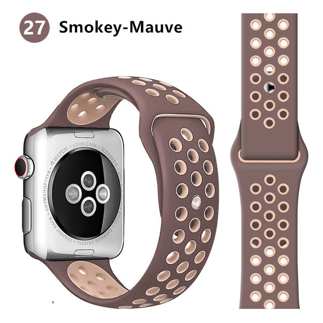 Sport Strap For Apple Watch band correa iwatch band 42mm 38 mm 44mm 40mm Silicone watchband bracelet apple watch 5 4 3 2 1 42 44