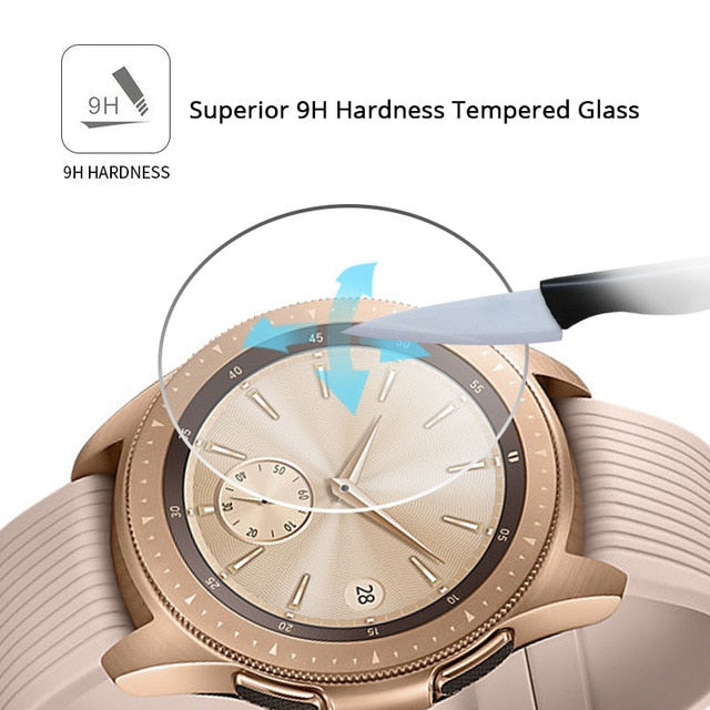 42mm watch Glass screen protection For Samsung Galaxy 42mm/46mm Glass screen protection LTE 2.5D Round Edge Anti-scratch 3pcs