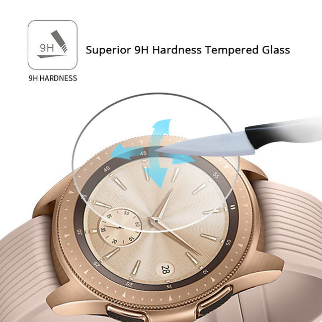 42mm watch Glass screen protection For Samsung Galaxy 42mm/46mm Glass screen protection LTE 2.5D Round Edge Anti-scratch 3pcs