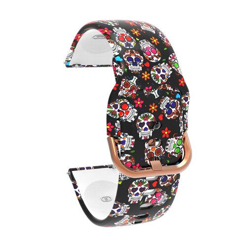 20mm Printing Silicone Watchband for Samsung Galaxy Watch Active 42mm Gear S2 Garmin Amazfit Correa Bracelet Band Sport Strap