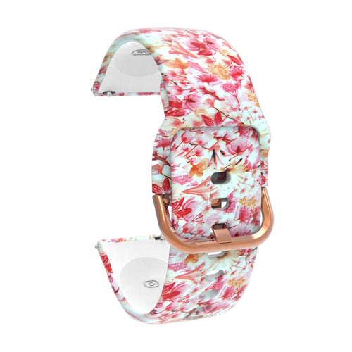 20mm Printing Silicone Watchband for Samsung Galaxy Watch Active 42mm Gear S2 Garmin Amazfit Correa Bracelet Band Sport Strap