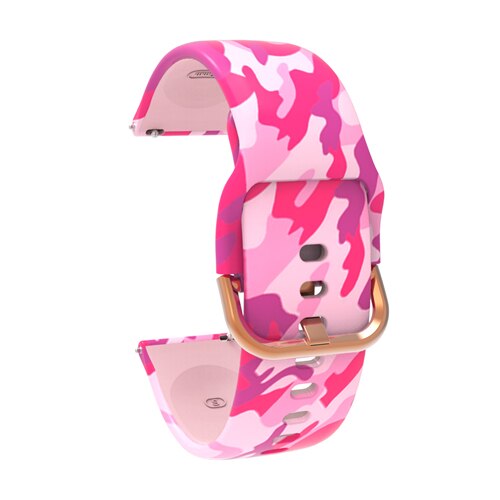 20mm Printing Silicone Watchband for Samsung Galaxy Watch Active 42mm Gear S2 Garmin Amazfit Correa Bracelet Band Sport Strap