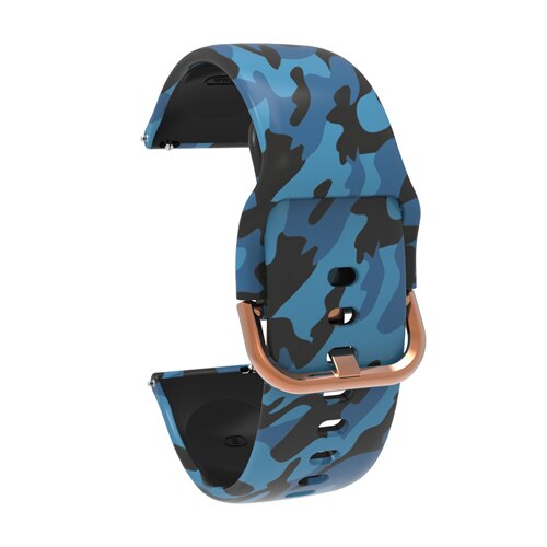 20mm Printing Silicone Watchband for Samsung Galaxy Watch Active 42mm Gear S2 Garmin Amazfit Correa Bracelet Band Sport Strap