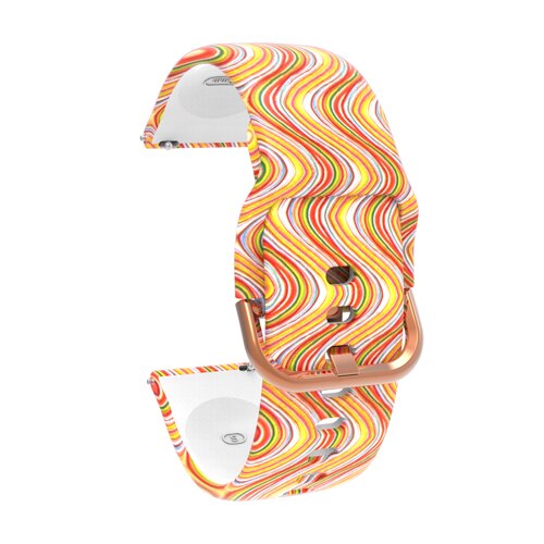 20mm Printing Silicone Watchband for Samsung Galaxy Watch Active 42mm Gear S2 Garmin Amazfit Correa Bracelet Band Sport Strap