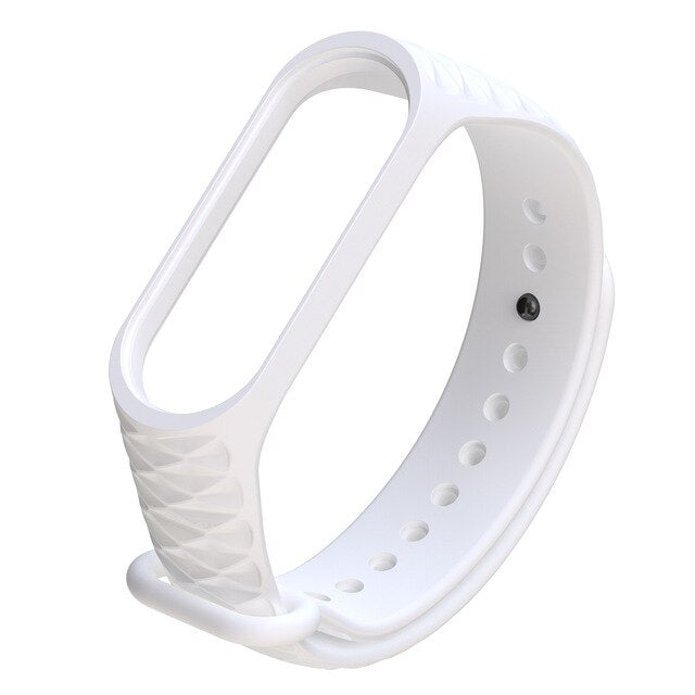 Rhombus Shape Health Sleep Watchband For Xiaomi Mi Band 3 Strap Bracelet Wrist Straps Replacement Multicolor To Choose For Gift