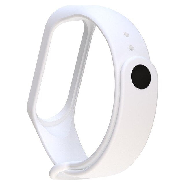 Fashion For Xiaomi Mi Band 3/4 Replacement Sport Silicone Strap Wristband Bracelet Two-Tone Replacement Strap