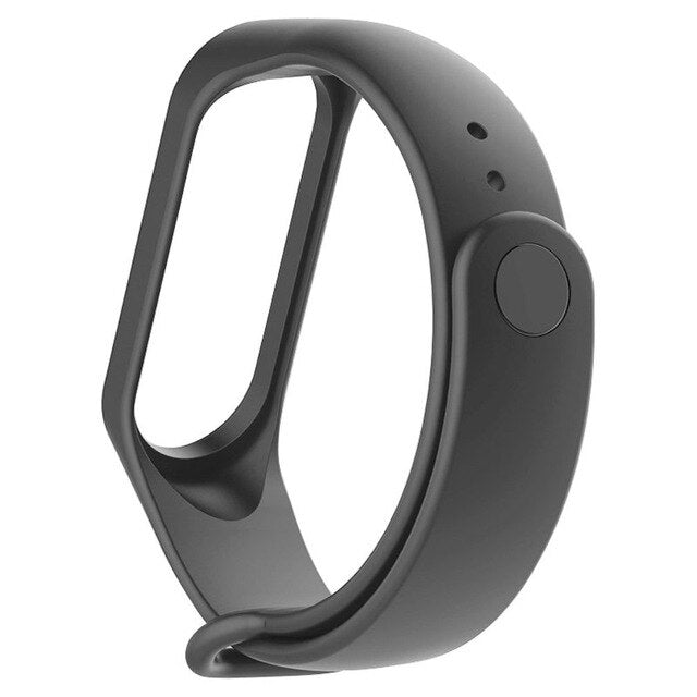 Fashion For Xiaomi Mi Band 3/4 Replacement Sport Silicone Strap Wristband Bracelet Two-Tone Replacement Strap