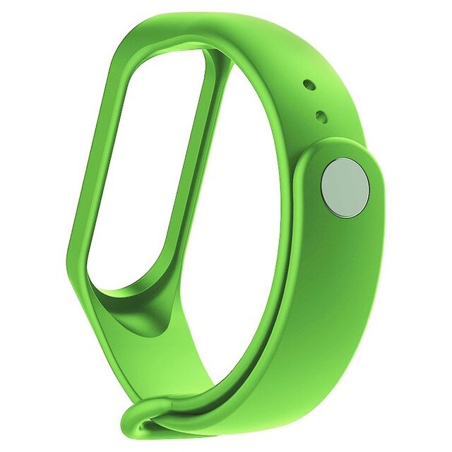 Fashion For Xiaomi Mi Band 3/4 Replacement Sport Silicone Strap Wristband Bracelet Two-Tone Replacement Strap