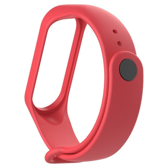 Fashion For Xiaomi Mi Band 3/4 Replacement Sport Silicone Strap Wristband Bracelet Two-Tone Replacement Strap