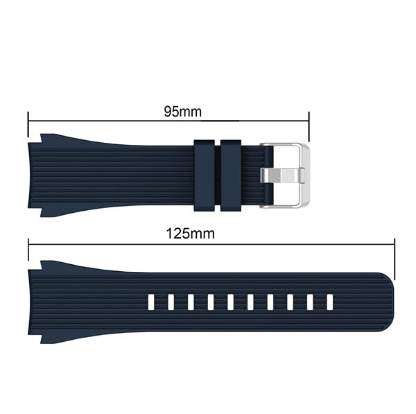 Sport Soft Silicone bracelet Wrist Band for Samsung Galaxy Watch 46mm SM-R800 Replacement Smart watch Strap Wristband Watchband