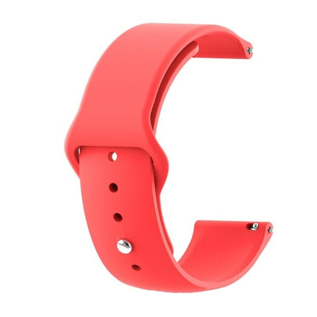 20mm 22mm Universal Sport Silicone Band Strap for Samsung Galaxy Active Watch 42 46mm Band Gear S2 S3 Quick Release WatchBand